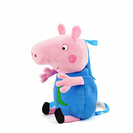 小猪佩奇 peppapig 粉红猪孩卡通儿童背包毛绒玩具 乔治